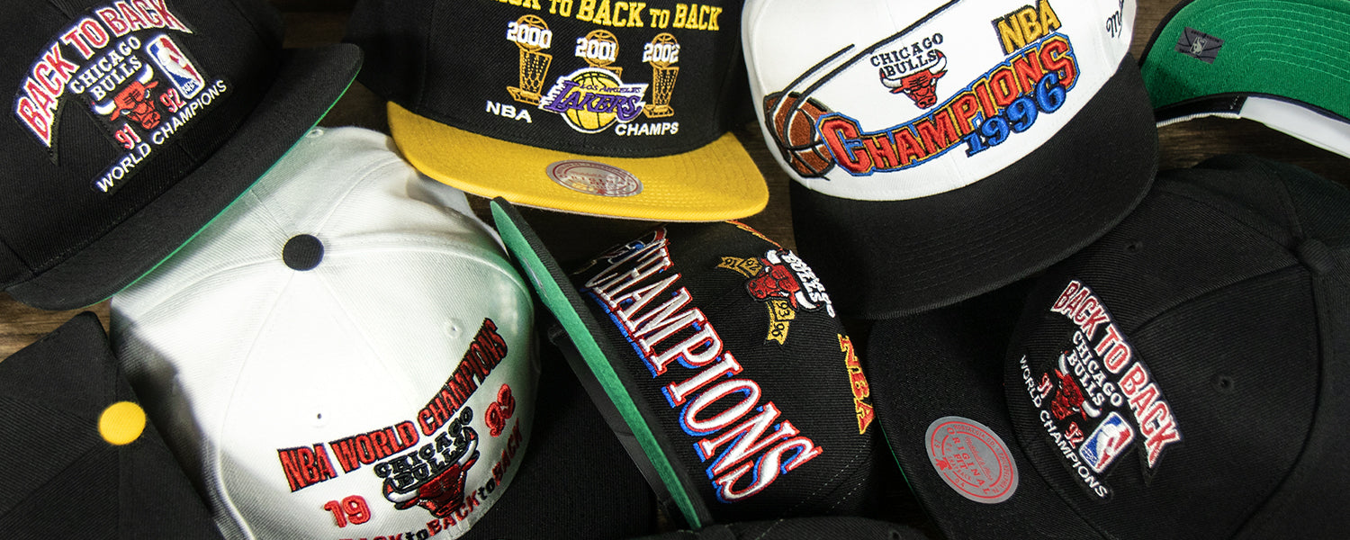 Mitchell and Ness NBA Retro Championship Snapbacks | Vintage NBA Championship Snapback Hats