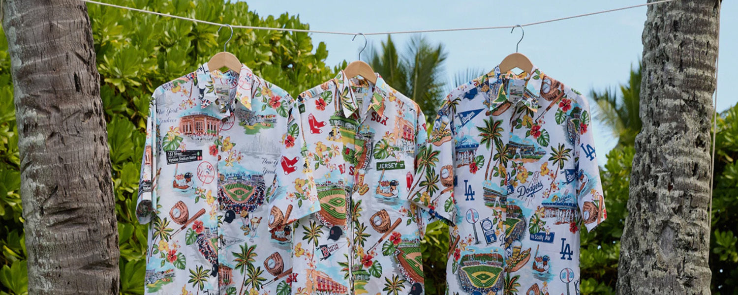 The BASEBALL VACATION WEAR COLLECTION | HAWIIAN VACTION WEAR | OFFICAL MLB HAWIIAN WEAR