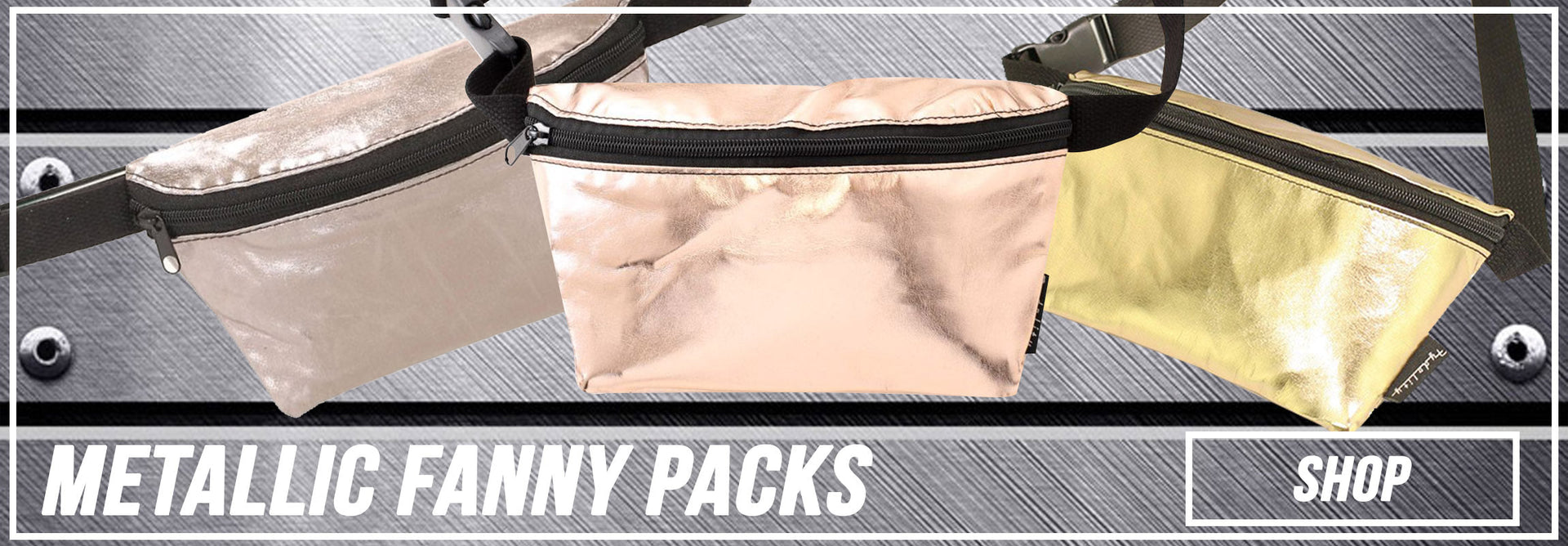Shiny Metallic Fanny Packs