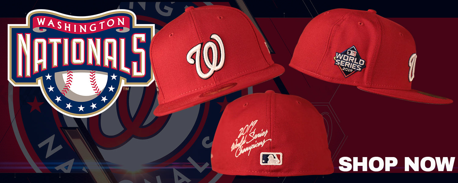 MLB New Era Washington Nationals Red World Series Patch 2019 World