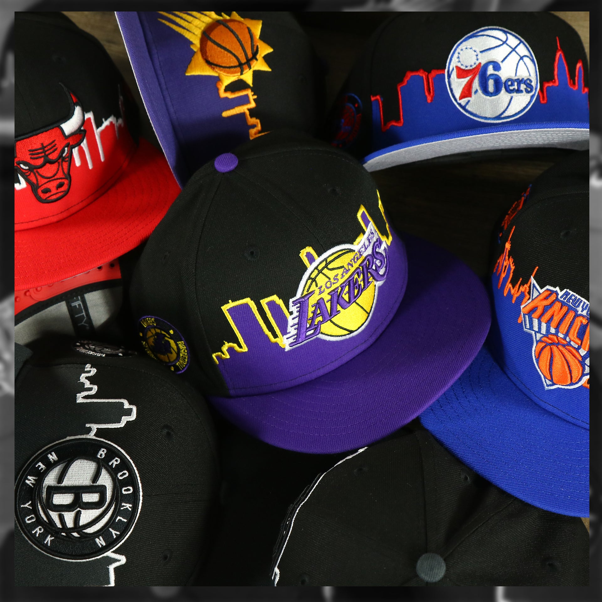 City Skyline Side Patch 9Fifty Snapback Hats | Skyline 950 Snapback Hats
