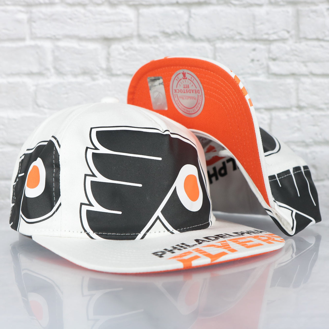 Philadelphia Flyers NHL In Your Face Deadstock Orange bottom | White Snapback Hat