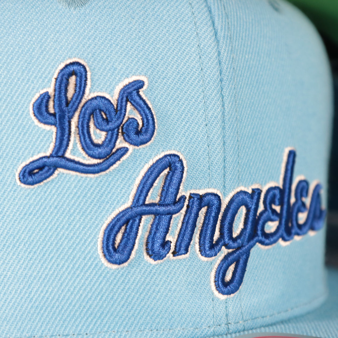 Los Angeles Lakers Vintage Retro NBA Team Ground 2.0 Mitchell and Ness Snapback Hat | Light Blue