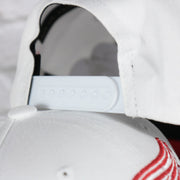 white adjustable snap on the Detroit Red Wings NHL All in Pro Red Bottom | White Snapback Hat