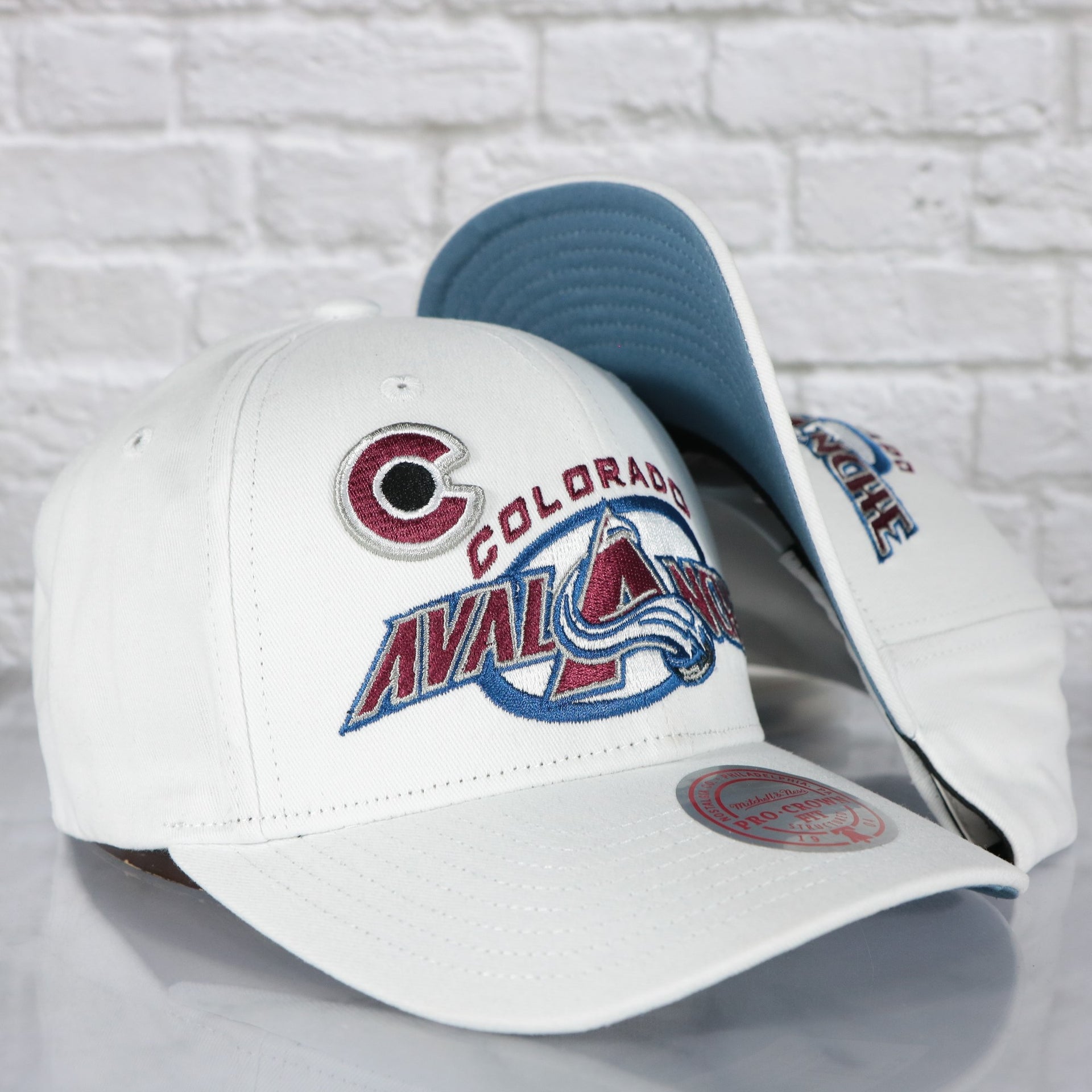 Colorado Avalanche NHL All in Pro Vintage Blue Bottom | White Snapback Hat