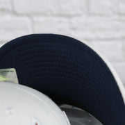navy under visor on the Washington Capitals NHL All in Pro Navy Bottom | White Snapback Hat