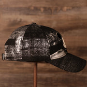 Mickey Mouse Black Dad Hat | Angry Mickey Mouse Black Dad Cap the wearers right of this cap is plain black and grey