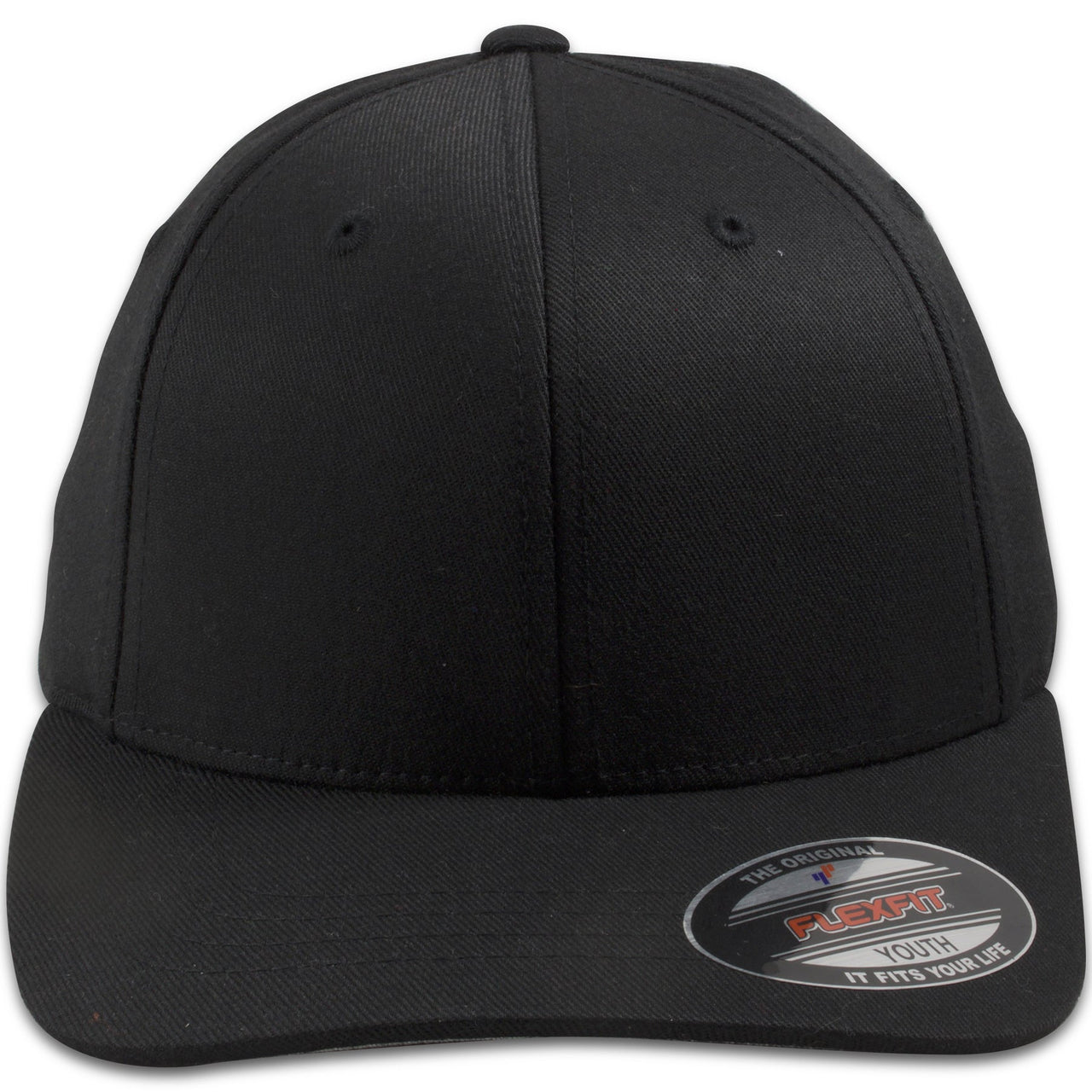 Blank Black Kid's Sized Flexfit Cap