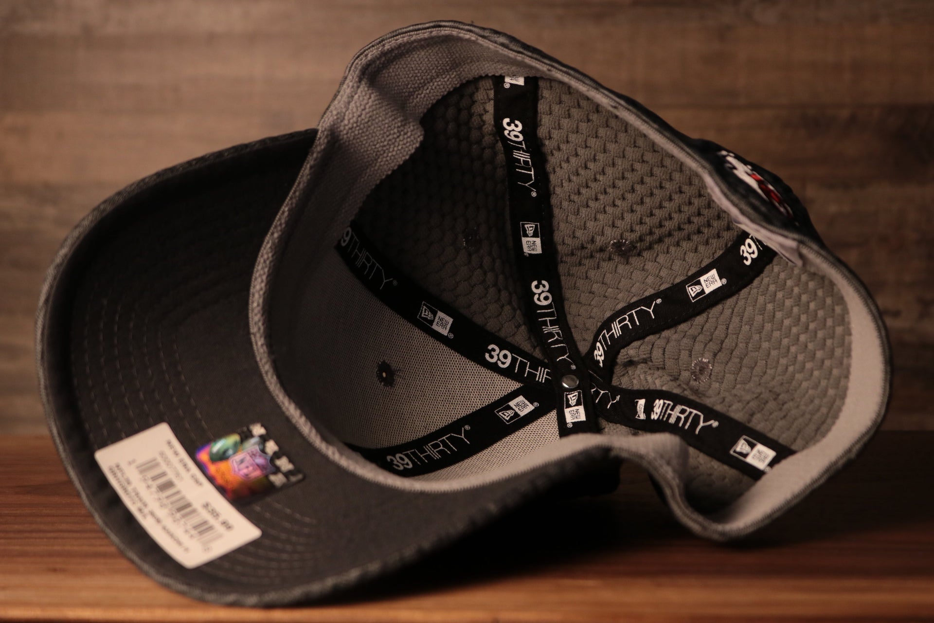 Chiefs 2020 Training Camp Flexfit | Kansas City Chiefs 2020 On-Field Grey Training Camp Stretch Fit  the underside of this hat is grey