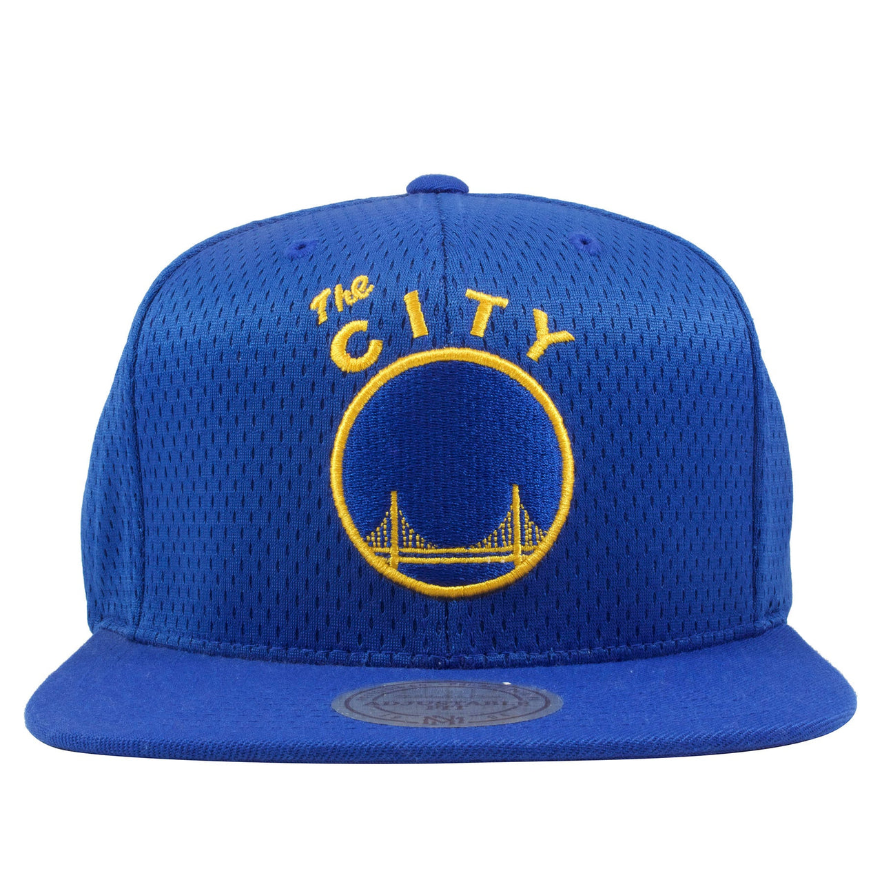 Golden State Warriors Royal Blue Mesh Mitchell and Ness Snapback Hat