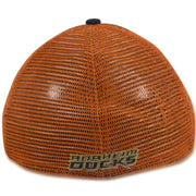 Anaheim Ducks '47 Brand Black/Orange Mesh-Back Trucker Flex Cap