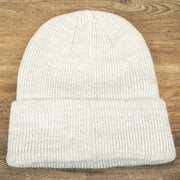 The backside of the Philadelphia Eagles Patch Cuffed Winter Beanie | Heather Gray Winter Beanie