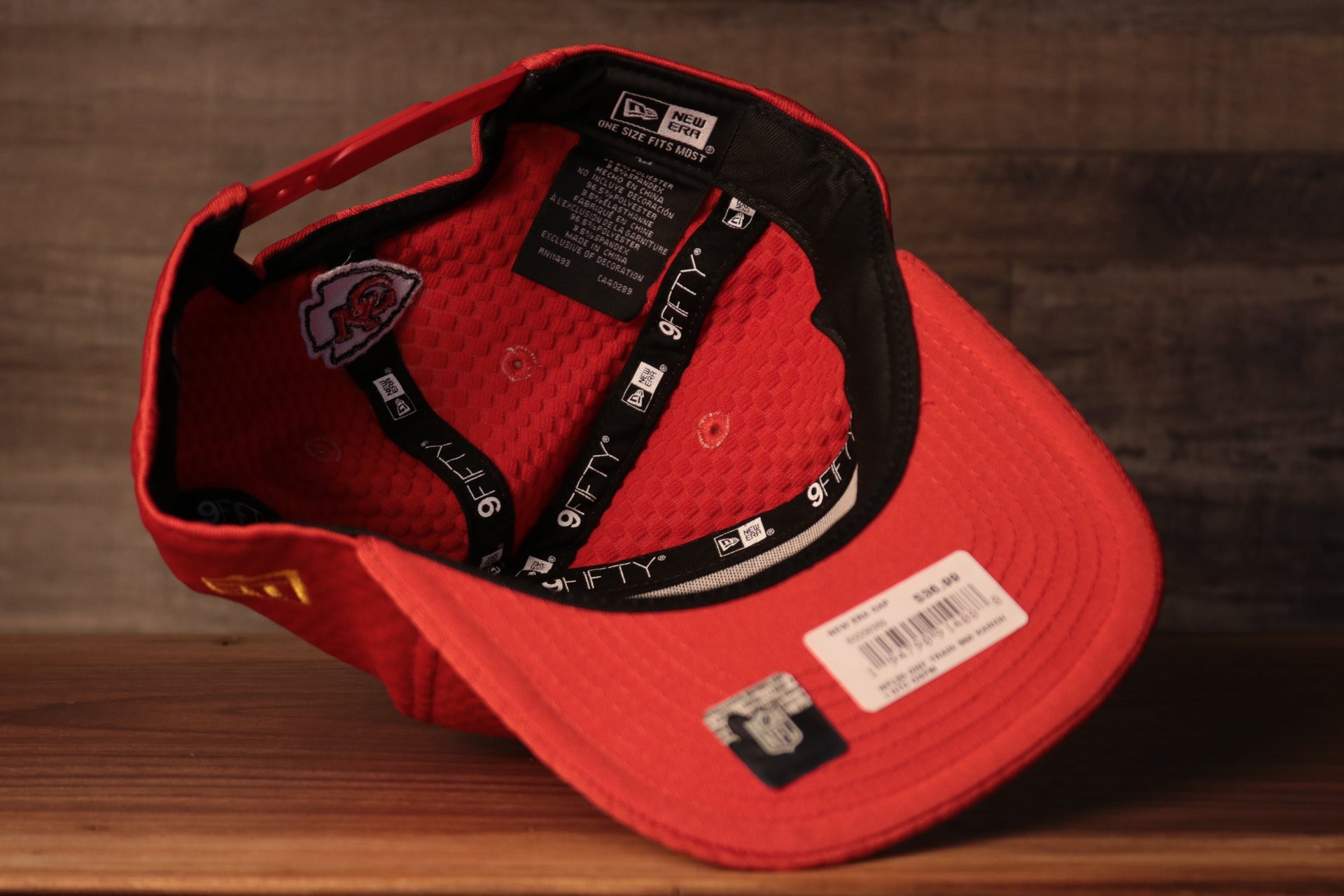 Chiefs 2020 Training Camp Snapback Hat | Kansas City Chiefs 2020 On-Field Red Training Camp Snap Cap the underside of this hat is stretchy and red