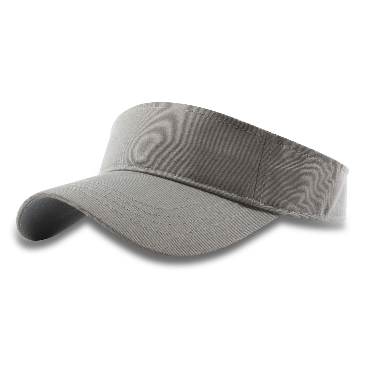 Light Gray Blank Adjustable Visor