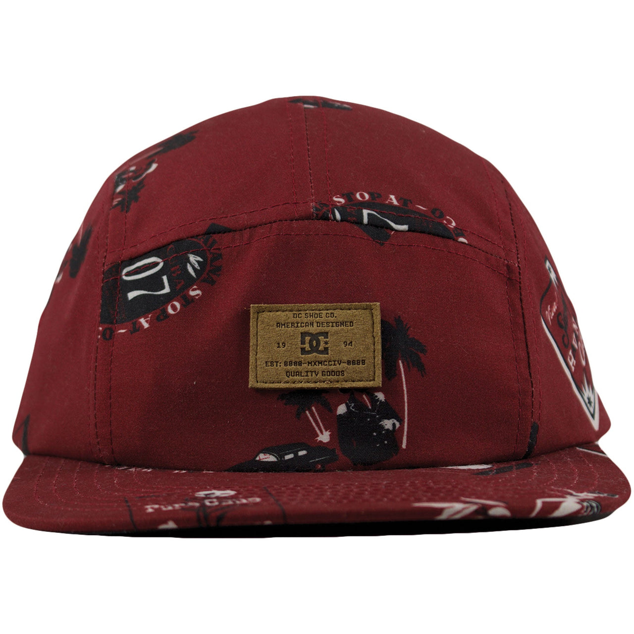 DC Maroon Havana Print Camper Hat