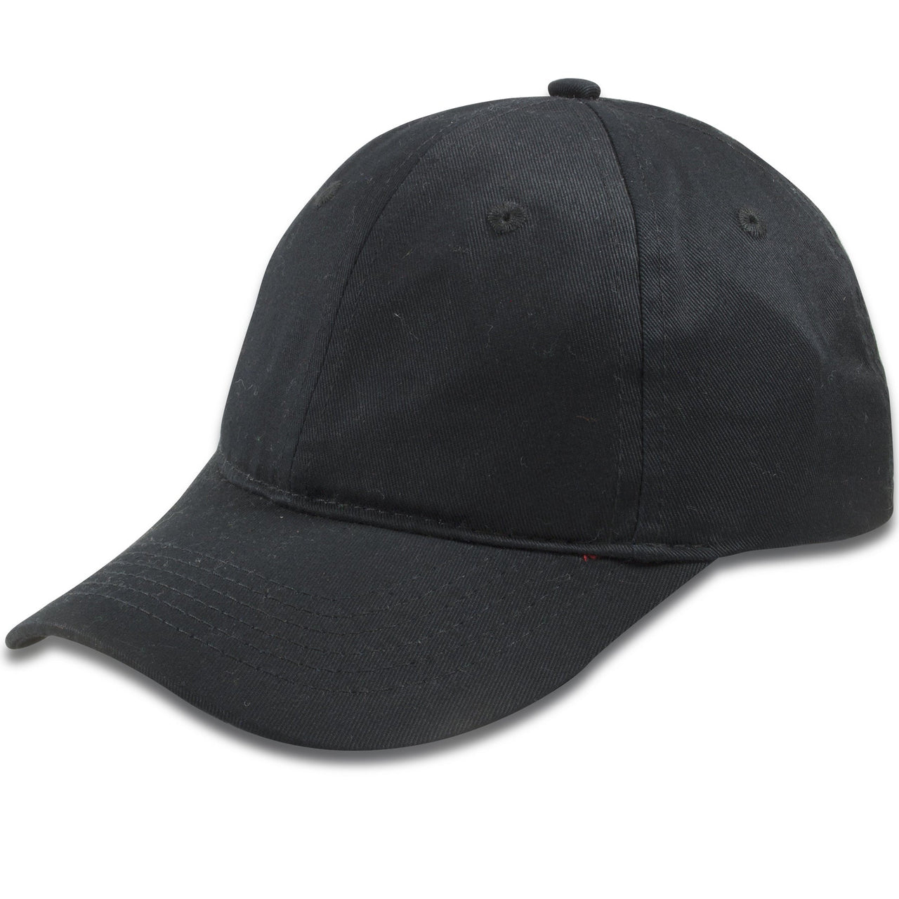 Blank Black Youth Sized Adjustable Baseball Cap