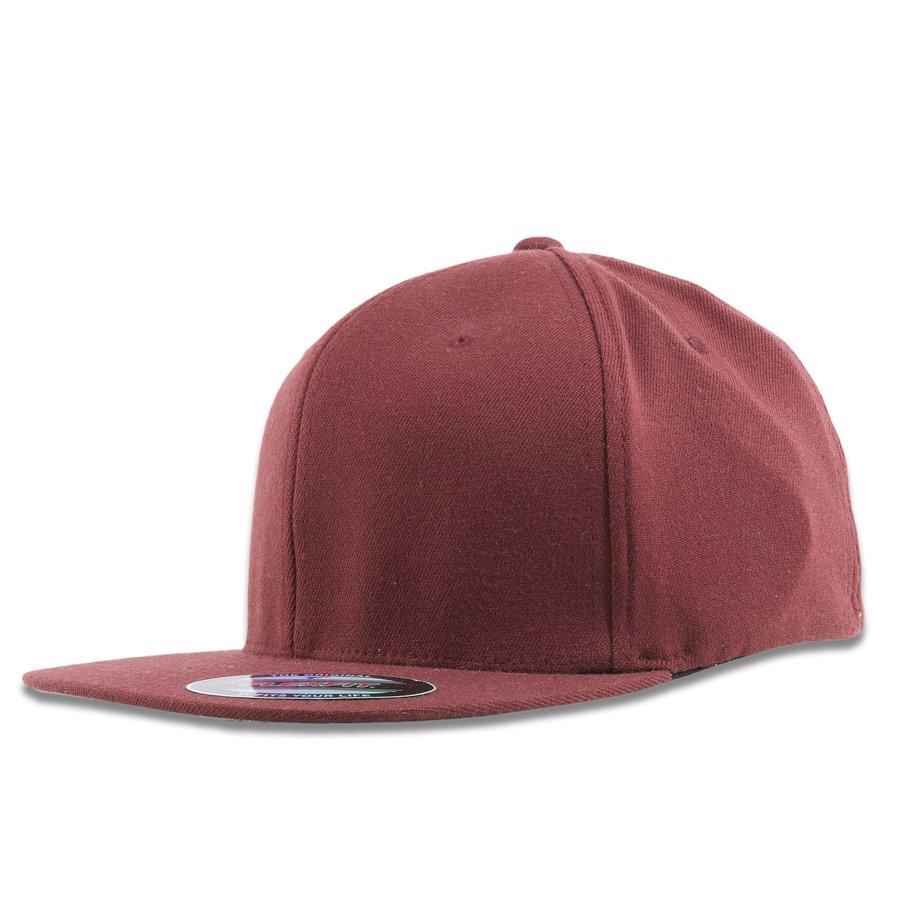Maroon Blank High Profile Flexfit Cap
