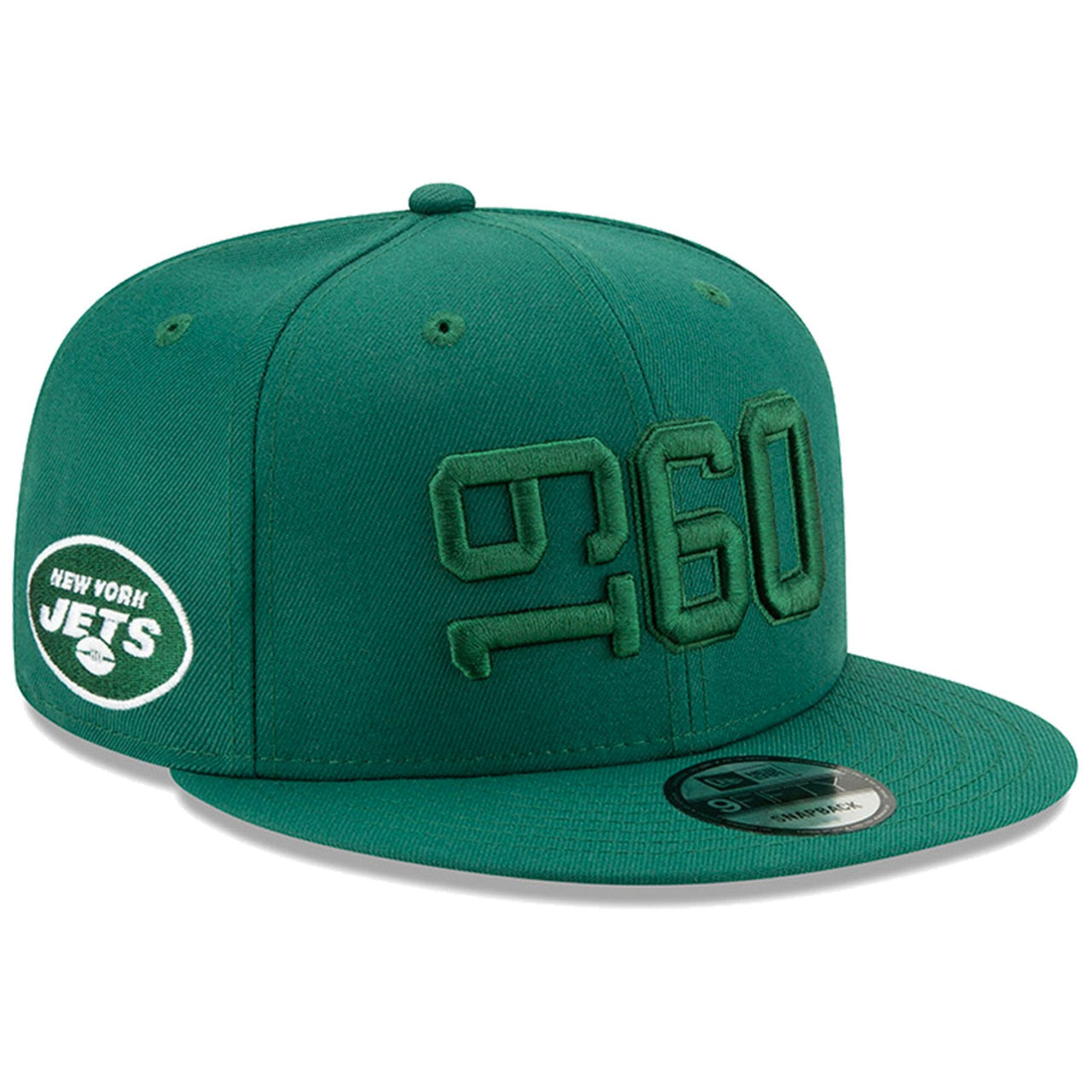 New York Jets New Era 2019 NFL On Field Sideline Color Rush 9FIFTY Adjustable Green Snapback Hat