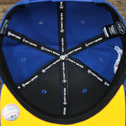 The inside of the Cooperstown Philadelphia Athletics Wordmark Retro Athletics Side Patch Snapback | Royal Blue Snapback