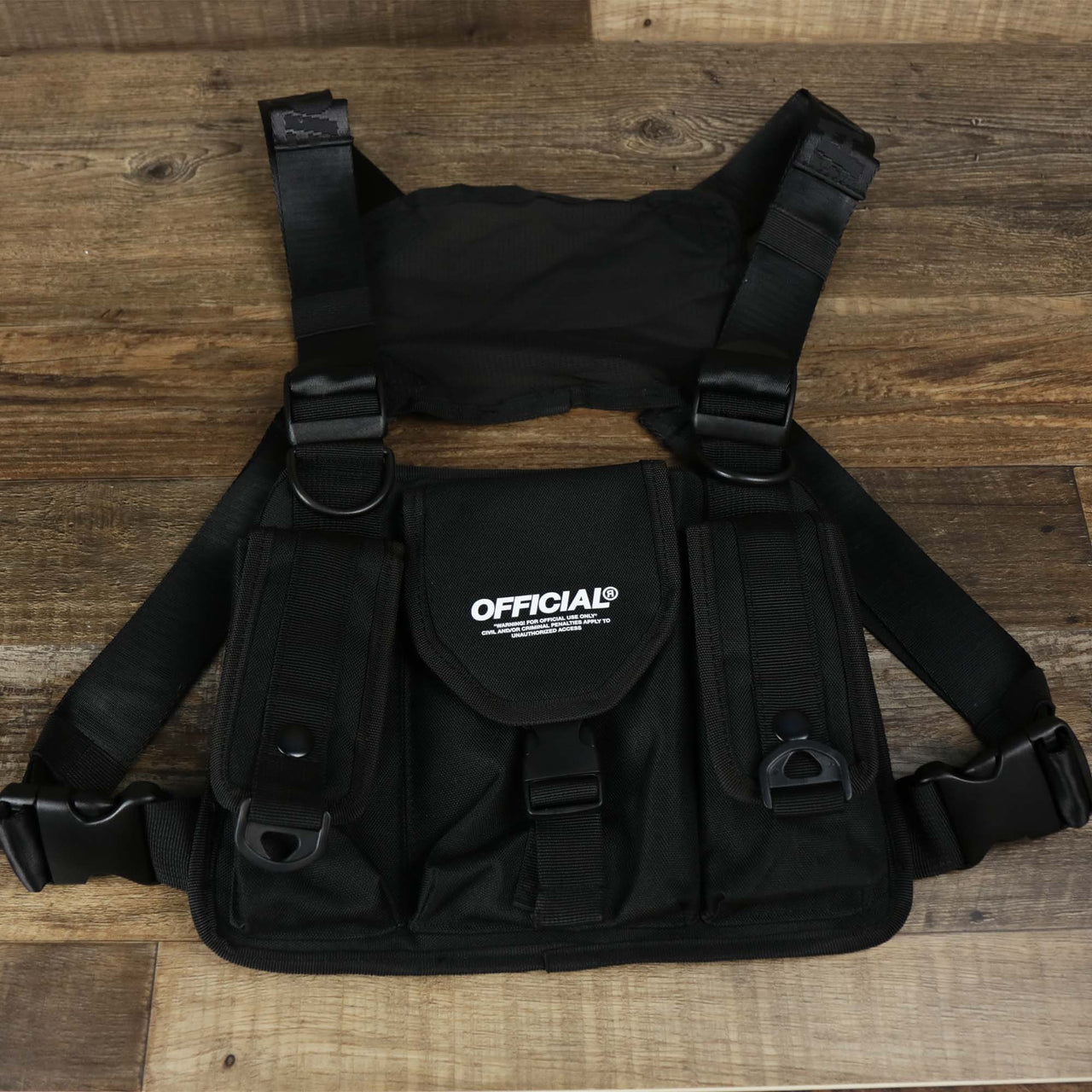 The Streetwear Tactics Chest Bag Utility Vest | Official Black