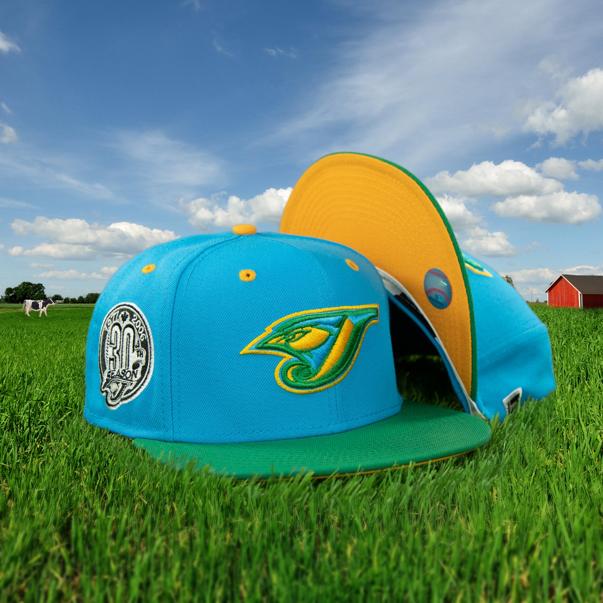 Toronto Blue Jays Cooperstown "Ice Cream Pack" 30th Season Side Patch 59Fifty Fitted Cap | Cap Swag Exclusive