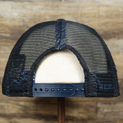 The backside of the Boston Red Sox Metallic All Star Game MLB 2022 Side Patch 9Fifty Mesh Snapback | ASG 2022 Navy Trucker Hat