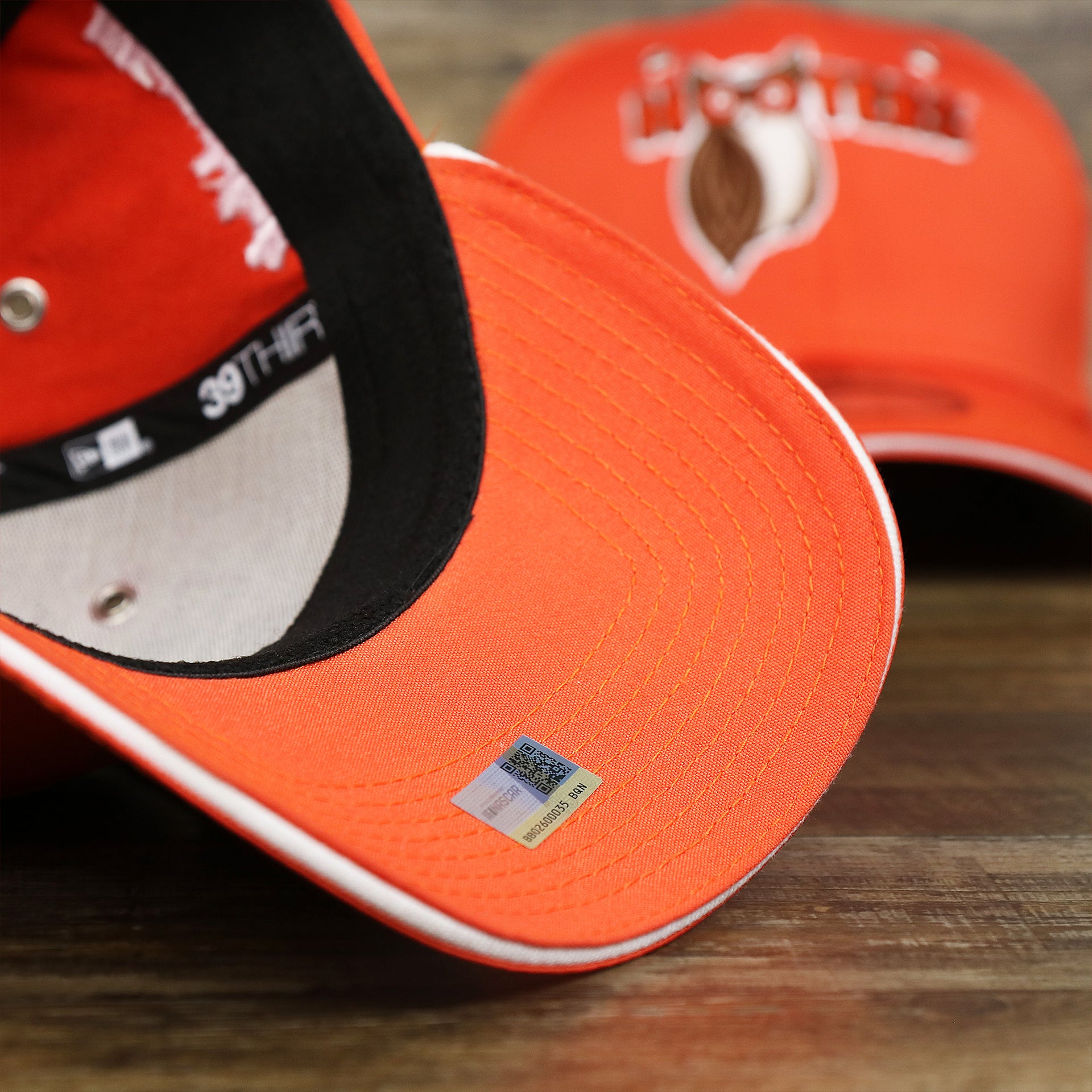 The undervisor on the Nascar Chase Elliot Number 9 Hendrick Motorsport Hooters Logo 39Thirty FlexFit Cap | Orange 39Thirty Cap