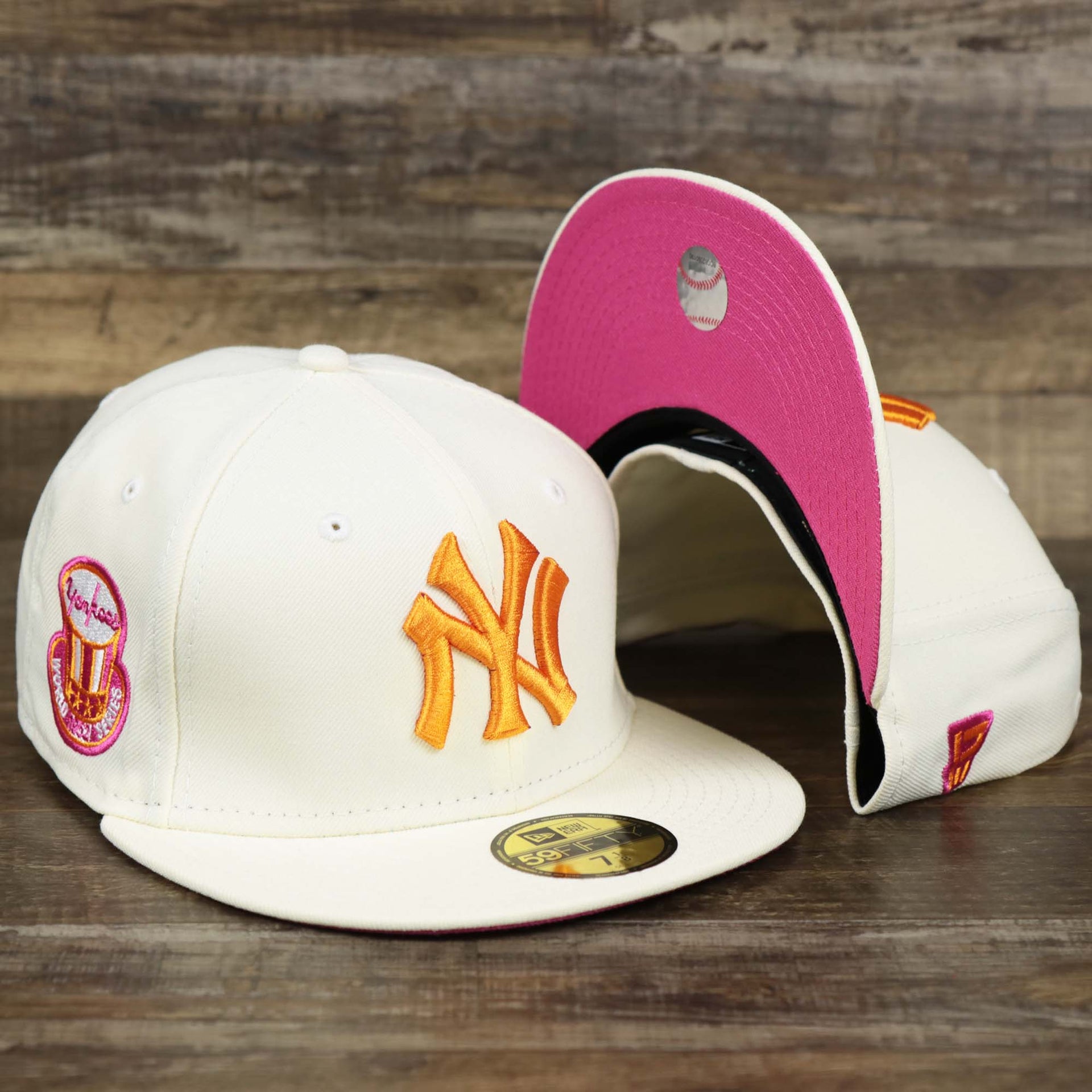 The Cooperstown New York Yankees Coffee Shop 1952 All Star Game Liberty Bell Side Patch 59Fifty Fitted Cap | Donut Pack Off White 59Fifty