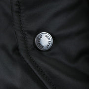 Custom Metal Buttons with the New Era Wordmark on the Cooperstown Arizona Diamondbacks MLB Patch Alpha Industries Reversible Bomber Jacket With Camo Liner | Black Bomber Jacket