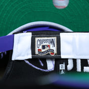 The Cooperstown Collection Tag on the Cooperstown Arizona Diamondbacks MLB Side Font Green Bottom 9Fifty Snapback Cap | Black Snap Cap