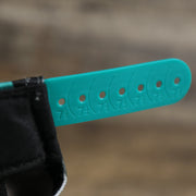 The size chart on the Miami Dolphins NFL OnField Summer Training 2022 Camo 9Fifty Snapback | Turquoise Camo 9Fifty