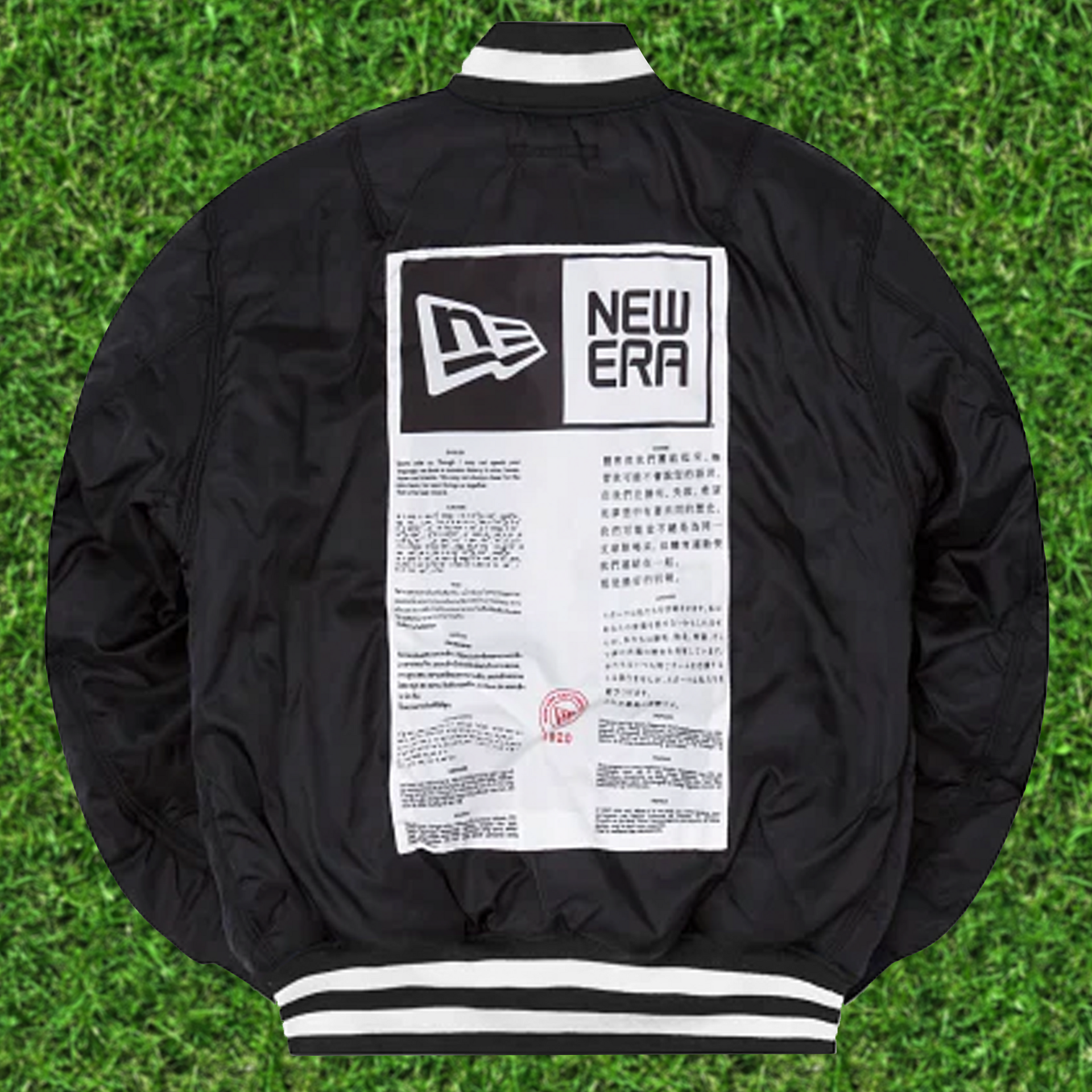 Reversible back of the Philadelphia Eagles Throwback Men’s Vintage Reversible Bomber Jacket | Alpha Industries x New Era