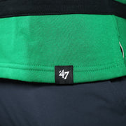 47 brand label on the Philadelphia Eagles Vintage Hockey 47 Lacer Hoodie |  Black, Kelly Green, White