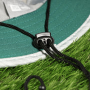 The Black Chin Strap on the Philadelphia Eagles Summer Training Camp Short Brim Bucket Hat | Distinct Gray Bucket Hat