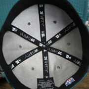 The inside of the Philadelphia Eagles Summer Training 2022 Camo 39Thirty FlexFit Cap | Midnight Green Camo 39Thirty Cap