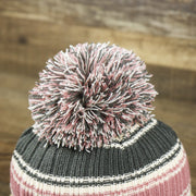 The Pom Pom on the Women’s Philadelphia Eagles Black And White Eagles Logo Pom Pom Beanie | Women’s Natural Beanie