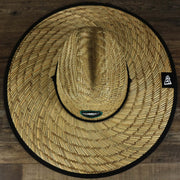 An overhead shot on the Philadelphia Eagles On Field 2022 Summer Training Straw Hat | New Era OSFM