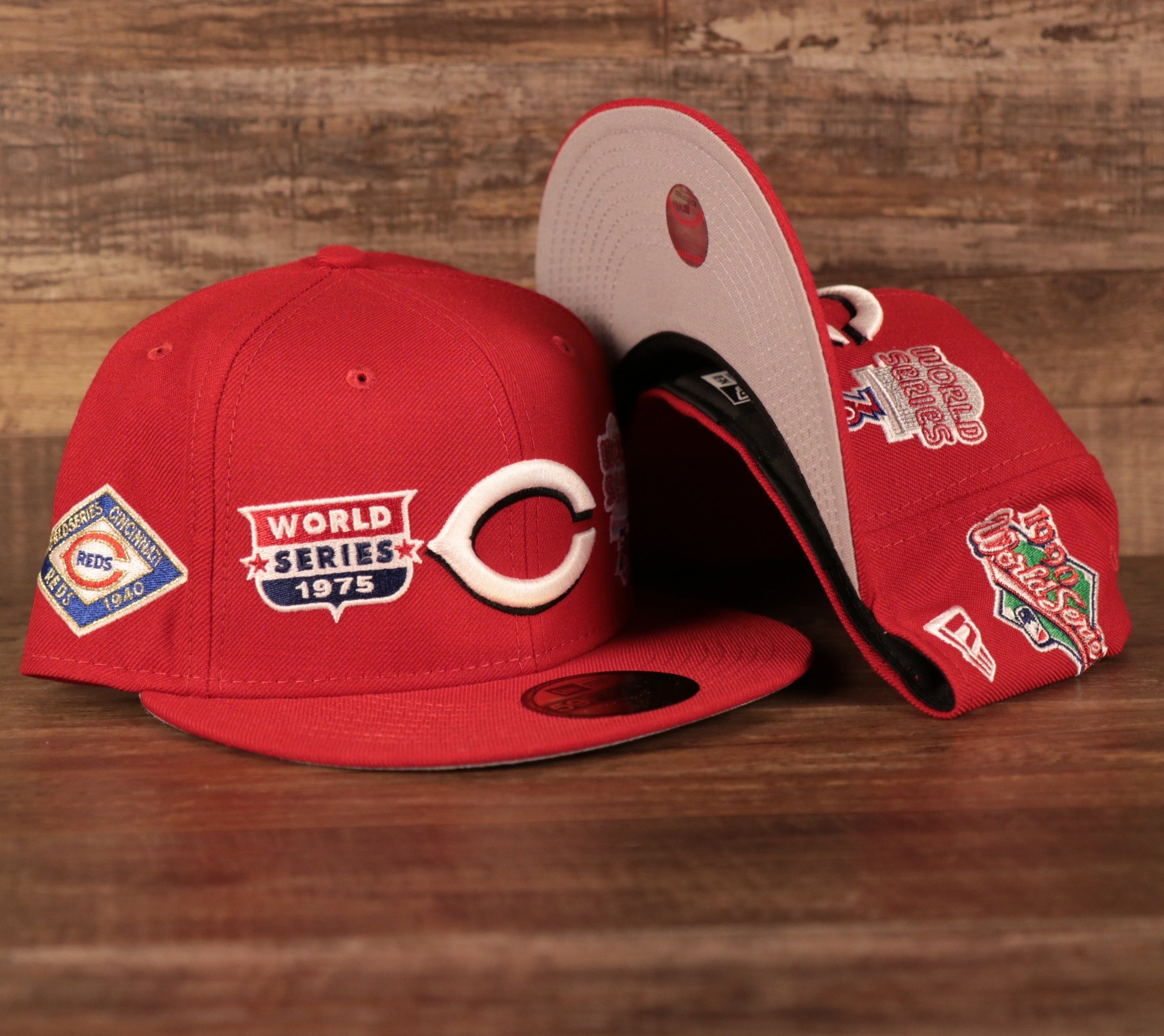 New Era Cincinnati Reds Red 1990 World Series Wool 59FIFTY Fitted Hat