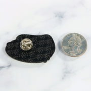 back and size of the Philly Cheesesteak Fitted Cap Pin | Enamel Pin For Hat