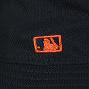 A close up of the MLB Batterman on the Houston Astros MLB 2022 Spring Training Onfield Bucket Hat