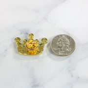 size of the Philadelphia Cheesesteak Crown Fitted Cap Pin | Enamel Pin for Side Patch Fitted Hat