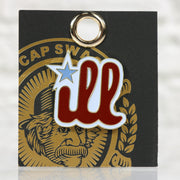 front of the Philadelphia ill Fitted Cap Pin | Enamel Pin For Hat