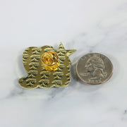 back side of the Philadelphia ill Fitted Cap Pin | Enamel Pin For Hat