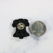 back of the Philadelphia Liberty Bell Fitted Cap Pin | Enamel Pin for Side Patch Fitted Hat