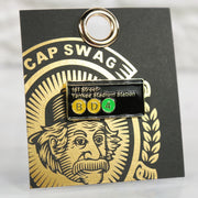 front of the 161 Street Stadium Station New York Subway Sign Fitted Cap Pin | Enamel Pin For Hat