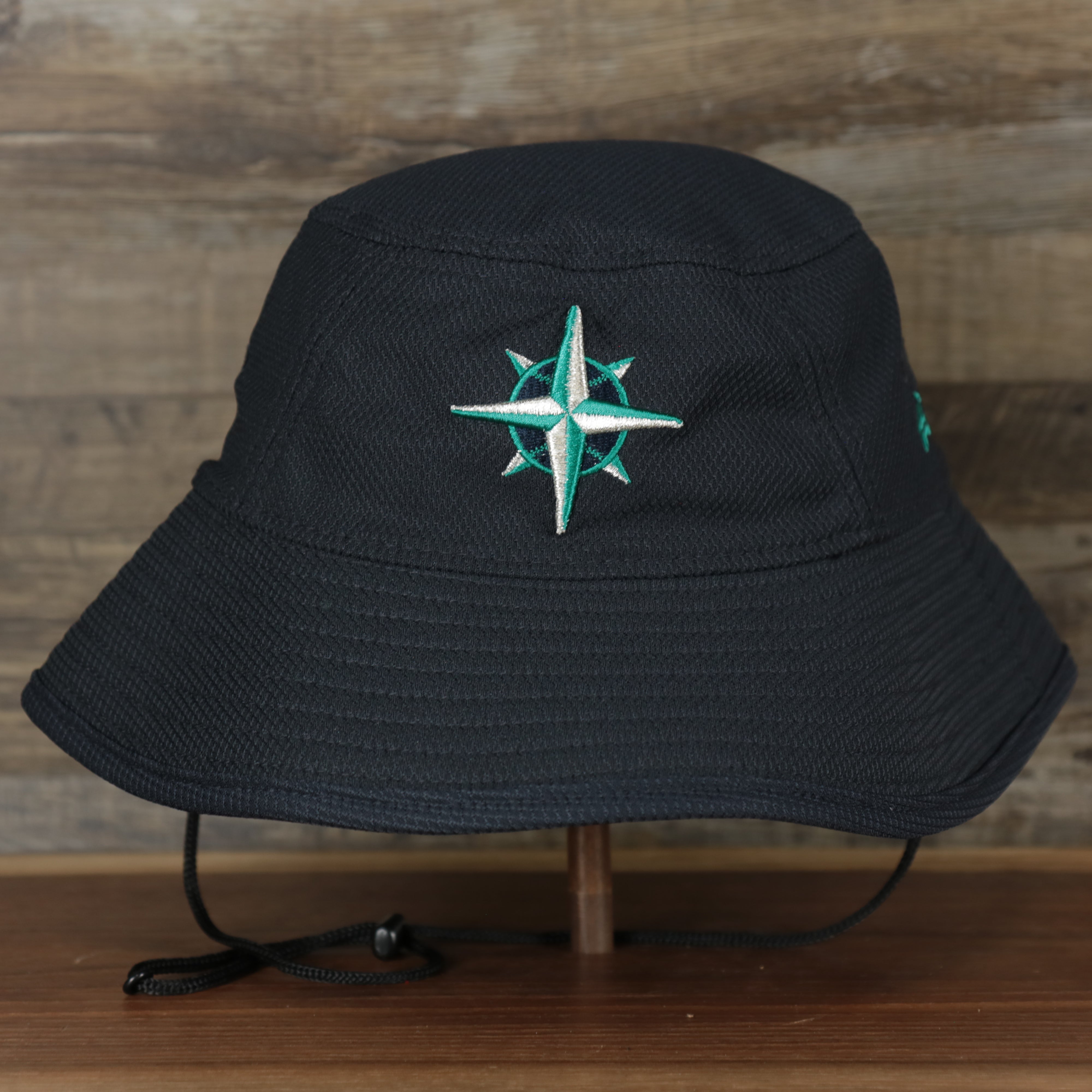 Seattle Mariners Spring Training Embroidered Logo Khaki Bucket Hat