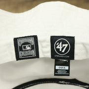 The Tags on the Cooperstown Philadelphia Phillies Striped Bucket Hat | White Bucket Hat