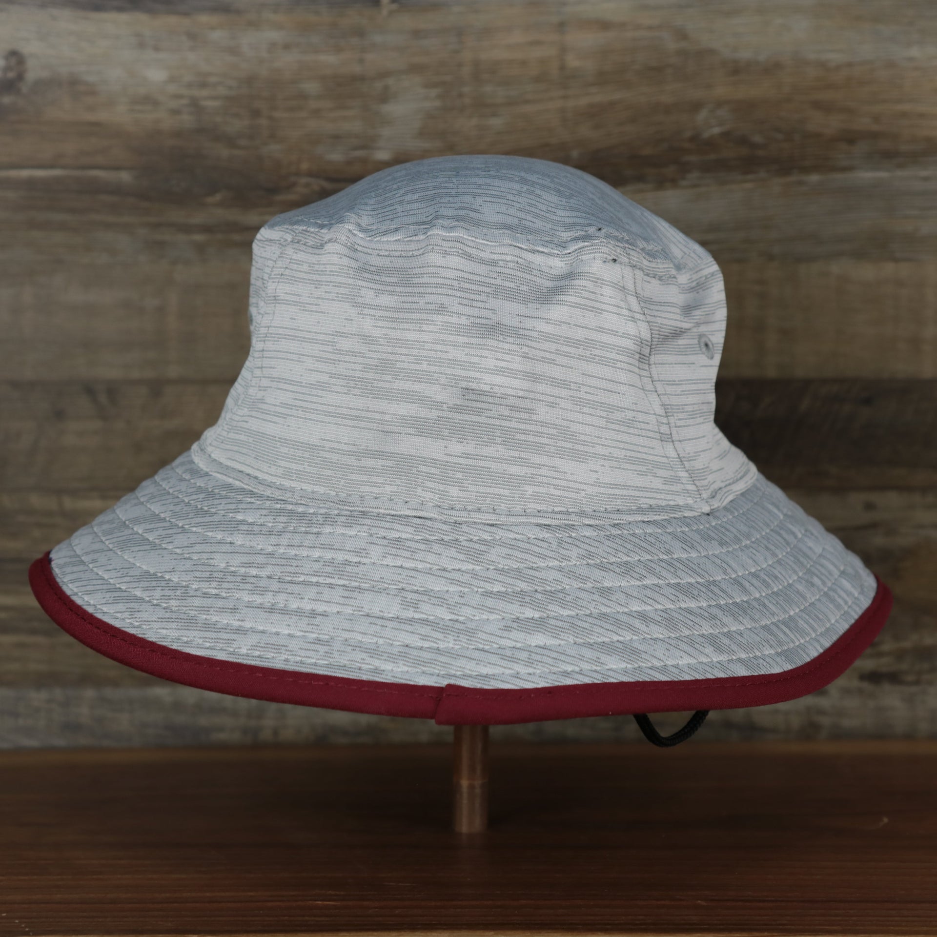 The backside of the Philadelphia Phillies Cooperstown New Era Bucket Hat