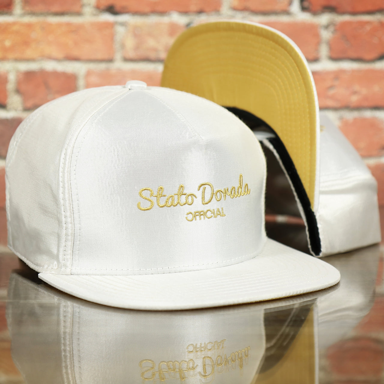 Official Stato Dorado Blanco Satin Snapback Hat