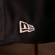 Yankees Black Bottom Fitted Cap | New York Yankees On-Field Black Underbrim Fitted Hat the new era logo on the side is white